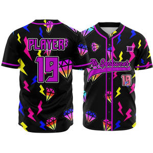 Ropa deportiva de béisbol y softbol para jóvenes de calidad superior, uniformes de jersey con botones personalizados, camiseta de nuevo diseño, precio de talla grande para jugadores - Product Image 1