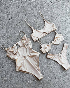 2025 tendances Bikini meilleure qualité Sexy femmes 2 pièces maillot de bain Scrunch épaule Bikinis maillots de bain et vêtements de plage - Product Image 1