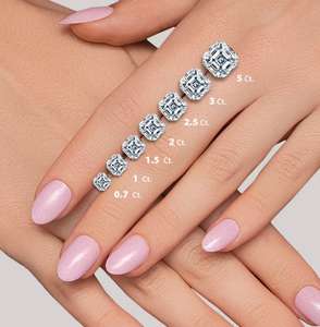 Phòng thí nghiệm phát triển đệm lỏng cắt màu xám kim cương lỏng lẻo IGI chứng nhận để làm đồ trang sức asscher cắt kim cương lỏng để bán - Product Image 2