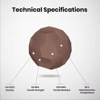 Numakers, la mejor calidad, 1kg, 1,75mm, PLA Plus, marrón chocolate, varillas de plástico para impresión 3D, filamento de impresora 3D de objetivo alto