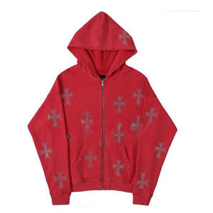 Ropa de invierno Impreso Sublimación Rhinestone Chándal Transpirable Ligero 100% Algodón Tendencia Rhinestone Chándal Mujer - Product Image 2