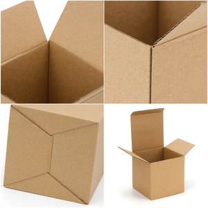 Boîte en papier kraft brun boîte-cadeau de fête bricolage Carton boîte de fête de mariage multi taille logo personnalisé grossistes - Product Image 3