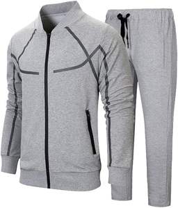 Unisex Hooded Casual Solid Tracksuit for Fitness Gym Sports Running Set Sportswear <b>Jogger</b> 100% Cotton Side Pockets - Product Image 2