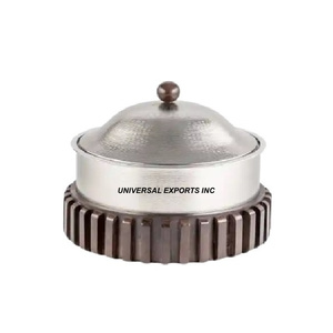Chauffe-plat décoratif en métal pour mariage Casserole faite à la main de qualité supérieure Hotpot décoratif en métal de créateur en vente - Product Image 2