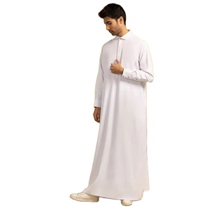 Haute qualité, meilleur design, uniforme thobe musulman pour hommes, thobe musulman de grande taille à des prix abordables pour hommes en vente - Product Image 2