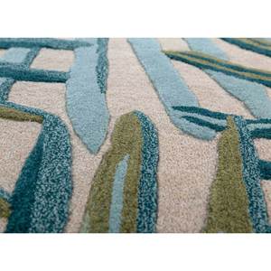 Alfombra Hacienda Ivory de Lana y Viscosa, Hecha a Mano, 10 mm de Grosor, Rectangular, con Patrón Abstracto a Rayas, para Sala de Estar, Pasillo, Modelo TRA-15056 - Product Image 3