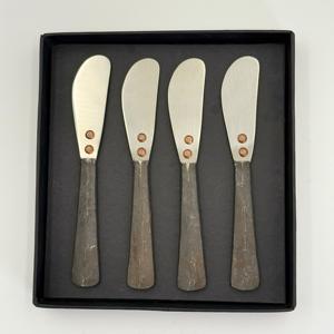 Stainless Steel <b>Butter</b> <b>Knife</b> Set Of 4-Pieces Iron Casted Handle Excellent Quality Cake Cheese <b>Butter</b> <b>Knife</b> Top Sale - Product Image 6