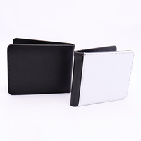Portefeuille vierge en cuir PU double face de haute qualité pour sublimation, portefeuilles pour femmes, hommes et enfants
