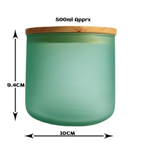 Vela de tarro de vidrio tintado con vela perfumada personalizada a granel para decoración del hogar circundante aromática regalo de Navidad - Product Image 3