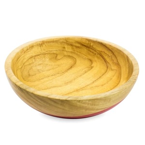 Ensaladera de madera artesanal adornada de alta calidad para servir frutas de cocina a granel venta al por mayor - Product Image 1