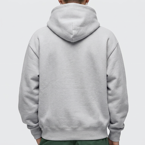 High quality Oversized Heavyweight 100%Cotton Hoodies Custom Drop Shoulder Fleece Pullover Men Relaxed Fit Casual Sweatshirts - Product Image 3
