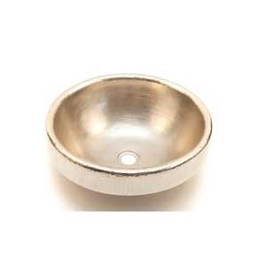 Lavabo Redondo de Cobre en Diseño Plateado de Lujo, Decoraciones Sanitarias, Lavabo de Baño, Lavabo Grande de Cobre de la Mejor Calidad - Product Image 1