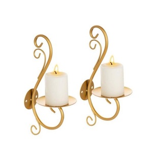 Ensemble de bougeoirs en métal faits à la main avec une artisanat raffiné, parfait pour le salon, la table à manger, la chambre à coucher, la décoration festive - Product Image 2