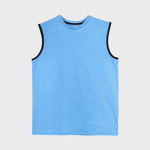Camiseta sin mangas de talla grande para hombre, camiseta ligera de Fitness para entrenamientos de gimnasio, Material de punto transpirable para correr músculo - Product Image 3