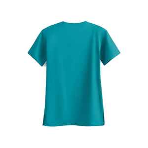 Uniforme de Enfermería Profesional Personalizado OEM, Conjunto de Uniforme Médico de Punto 100% Algodón con Blusa de Bolsillo Doble Holgada y Pantalones para Mujer - Product Image 6