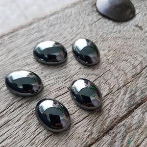 100% hematita natural forma ovalada cabujón plano piedras preciosas calibradas sueltas disponibles en forma y tamaño personalizados a precio de bulto OEM - Product Image 3