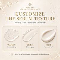Sérum raffermissant au peptide NAD en marque privée, sérum pour le visage et le cou au collagène OEM, formule personnalisée