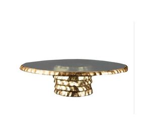New Design Round Resin <b>Cake</b> Stand Custom <b>Wedding</b> <b>Cake</b> Stand Best Price Luxury Round Resin Base for Round Shape Gold Color - Product Image 1