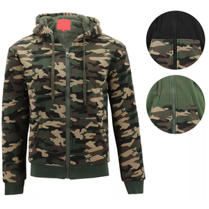 Sudadera con capucha con estampado de camuflaje de caza de material de alta calidad hecha a medida, sudaderas con capucha y sudaderas de algodón Spandex para hombre - Product Image 3