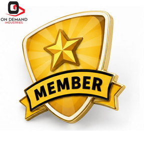 Badges de membre en acier de qualité supérieure, avec illustrations personnalisées, finition plaquée or, attache sécurisée, respectueux de l'environnement, reconnaissance professionnelle - Product Image 5