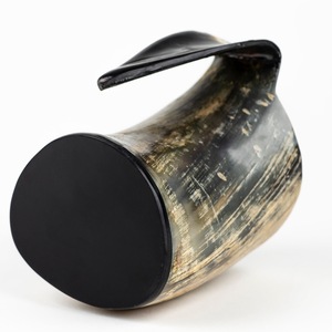 Authentic Eco-Friendly Viking Horn <b>Mug</b> Handmade Buffalo Horn Food Grade Medieval Style Religious Feng Shui Animal Beer <b>Mug</b> - Product Image 5