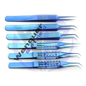 Pinzas Profesionales para Implante Capilar, Herramientas Quirúrgicas Manuales de Titanio Azul para Colocación de Injertos, Fabricadas en Acero Inoxidable por Wenquar - Product Image 3