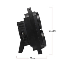 Lampu Par LED COB penonton putih hangat 4*100W 4 mata untuk Studio Teater showpopuler