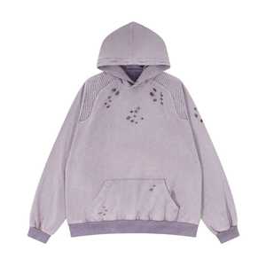 Sweat à capuche vintage surdimensionné avec logo personnalisé pour hommes, poids lourd 420 g/m², satiné lavé à l'acide, avec motif solide, hiver ODM 2025 - Product Image 1