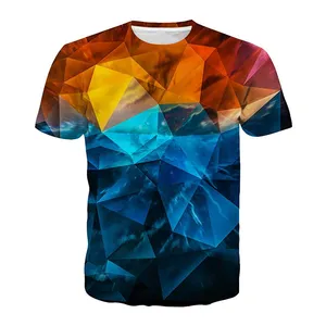 2024 Design Sublimation T-Shirt Surdimensionné Sublimation T-shirt O-cou Respirant Sublimation T-shirts streetwear prix de gros