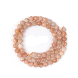 Stone Beads Peach moonstone stone Beads Strand Stone Jewelry Loose Smooth Gemstone <b>Healing</b> <b>Necklace</b> Natural <b>Crystal</b> Wholesaler - Product Image 1