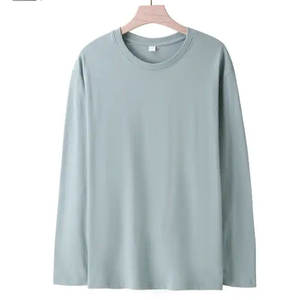 Camiseta Deportiva de Manga Larga para Hombre, Corte Ajustado, de Alta Calidad, con Mezcla de Algodón y Jersey, Camisetas de Gimnasio de Manga Larga - Product Image 4