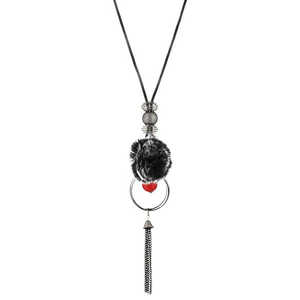 Urthn Fusion Oxydé Noir Titane À La Mode Religieux Vintage Chaînes Collier 1108828C Or Placage Diamant Fait En Laiton De Mode - Product Image 1