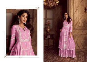 Derniers kurtis en rayonne lourde avec dupatta quatre côtés en moins pour femme - Product Image 3