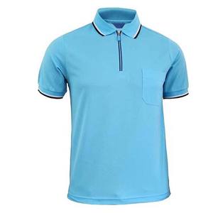 Polos à fermeture éclair et poche pour hommes Chemises de golf décontractées à manches courtes et col en coton grande taille Vêtements pour hommes - Product Image 5