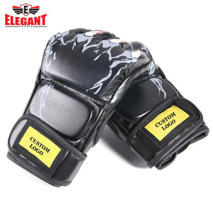 2024 élégant sport MMA Sparring gants en cuir Muay Thai Kick boxe gants de combat - Product Image 2