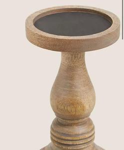 Soporte de vela cuadrado redondo directo de fábrica, pilar de vela de madera para decoración del hogar - Product Image 4