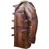 Hochwertige Echtleder-Herrenjacke für Herbst und Winter, 300g Verdickt, Warm, Wendbar, Business-Casual-Mantel
