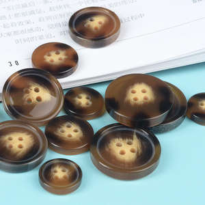 Boutons fantaisie de haute qualité, écologiques, faits à la main, en corne de buffle naturelle, 4 trous, pour chemise, costume, veste, manteau - Product Image 2