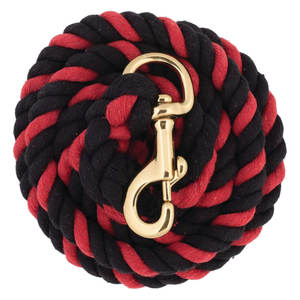 Cuerda de plomo de algodón de Color duradero, gancho de presión 225 Chapado en latón, línea de plomo ecuestre de algodón suave de 5/8 "de espesor para caballos, ganado, mascotas - Product Image 2