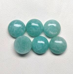Amazonite naturelle à la mode forme ronde Cabochon à dos plat pierre précieuse Amazonite pierre précieuse en vrac pour la fabrication de bijoux toutes les tailles disponibles - Product Image 3