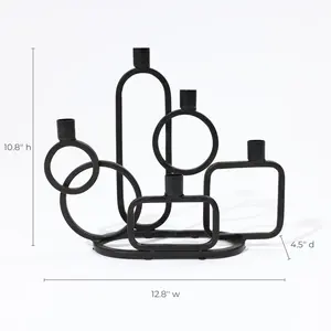 เชิงเทียนโลหะชุบสำเร็จรูปสำหรับตกแต่งบ้านเพื่อส่งออกดีไซน์ใหม่ - Product Image 6