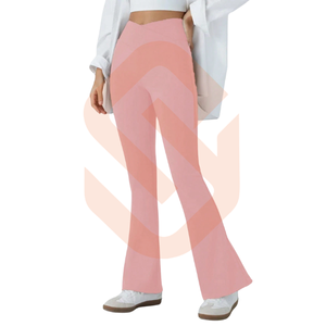 Legging évasé d'entraînement rose pour le Legging évasé d'entraînement de yoga de grande taille pour le gymnase - Product Image 1