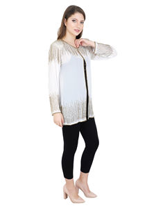 2025 luxe femmes élégant formel Sequin veste perlée à la main soirée vacances fête porter robe robe mode de vie mode pour adultes - Product Image 4