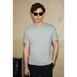 GRIMELANGE AXION เสื้อยืดคอกลมผ้าฝ้ายออร์แกนิก 100% ทรงพอดีตัวสำหรับผู้ชาย - Product Image 1