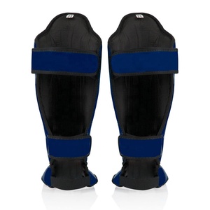 Protections de tibias durables pour Muay Thai et MMA – Protège-tibias en cuir synthétique et mousse haute densité pour le sparring et le combat de kickboxing - Product Image 5