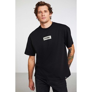 T-shirt surdimensionné pour homme GRIMELANGE Invention, 100% coton biologique, imprimé texturé épais - Product Image 1