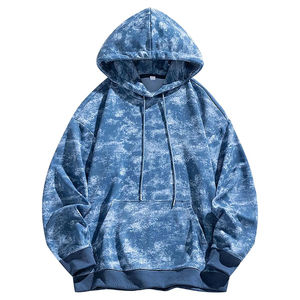 Sudadera con capucha de gran tamaño de alta calidad, transpirable, con estilo, lavado ácido, nueva tendencia, deportes, sol, desvanecido, Premium, 450 Gsm, Sudadera con capucha - Product Image 2