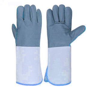 Gants de soudage en cuir à manchette longue, résistants à la chaleur, texturés, antistatiques, pour la soudure, la mécanique et la réparation - Product Image 4
