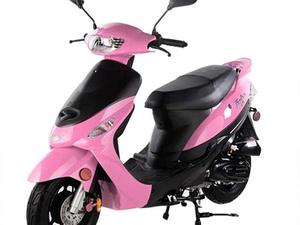 노란색 50cc 슈퍼 50 자동 가스 오토바이 스쿠터 빅 바디 12 인치 알루미늄 휠 500W 모터 파워 30AH 이동식 배터리 150kg - Product Image 5