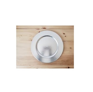 Martelé Or Couleur Métal Chargeur Plaque À Manger Table De Mariage Décoration De Noël Maison Hôtels Restaurants - Product Image 4